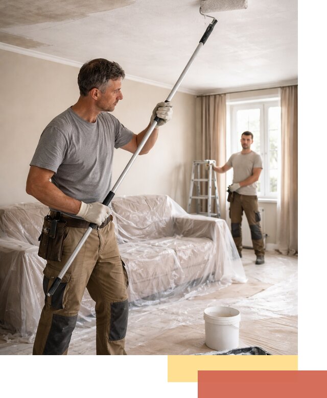 Грунтовка потолка в Набережных Челнах — подготовка под покраску и отделку