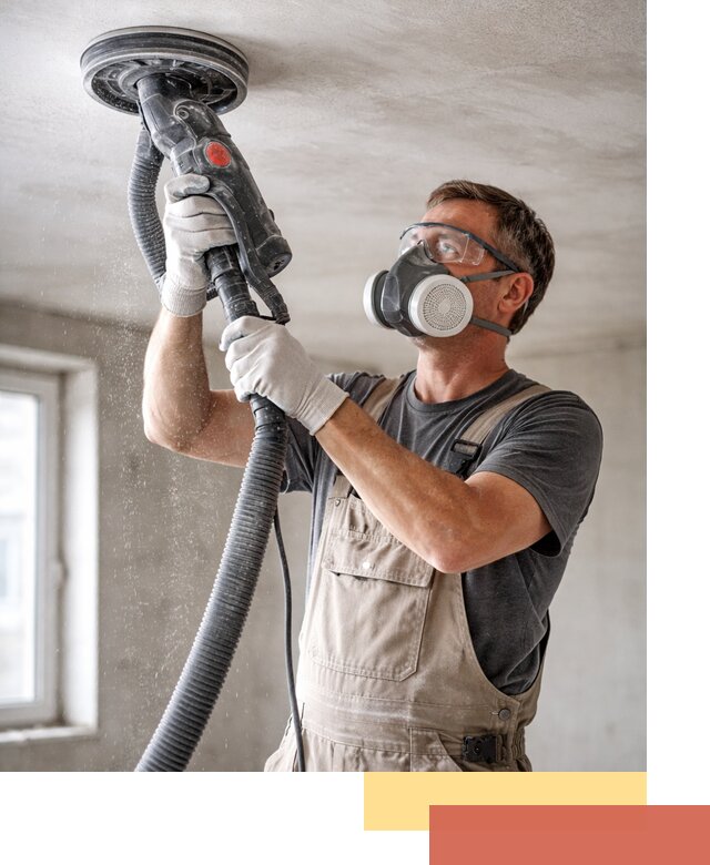 Шлифовка потолка в Набережных Челнах — качественная подготовка под отделку