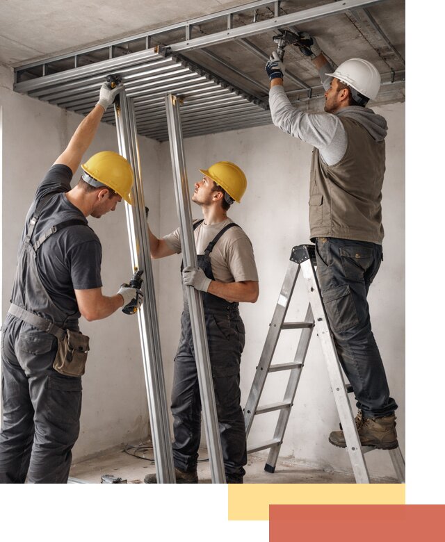 Монтаж реечного потолка под ключ в Набережных Челнах