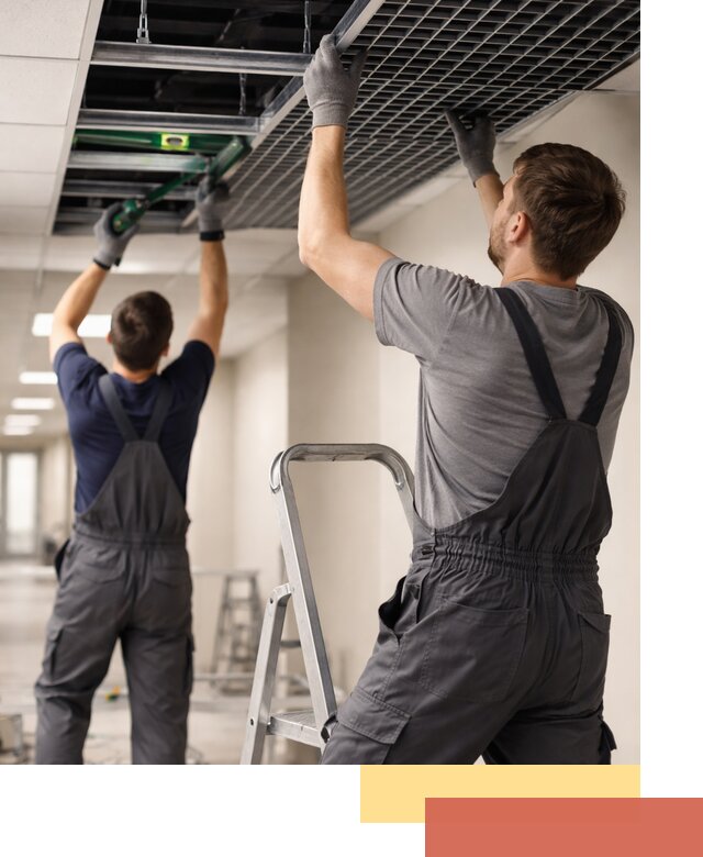 Монтаж потолка Грильято в Набережных Челнах: установка под ключ качественно