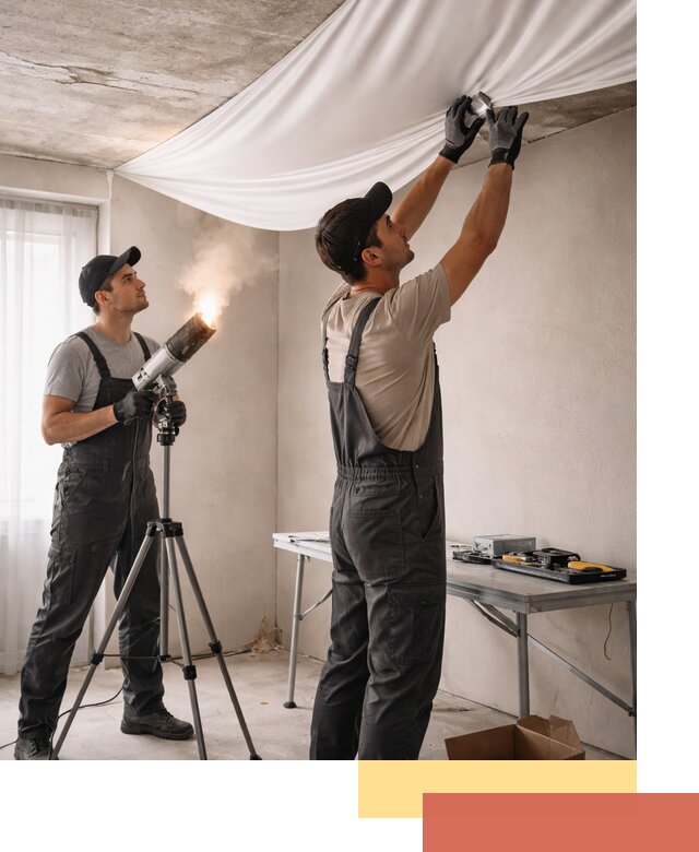 Установка натяжного потолка под ключ в Набережных Челнах