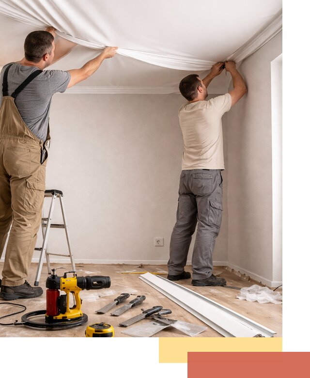 Монтаж ПВХ натяжного потолка в Набережных Челнах качественно и быстро