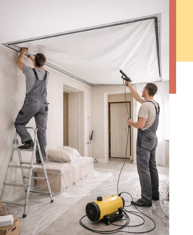 Монтаж натяжного потолка в прихожей в Набережных Челнах от 2692 руб. под ключ | ОТДЕЛОЧНИК-Нбр