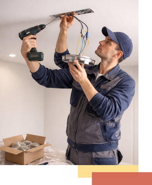 Установка люстры в натяжной потолок в Набережных Челнах