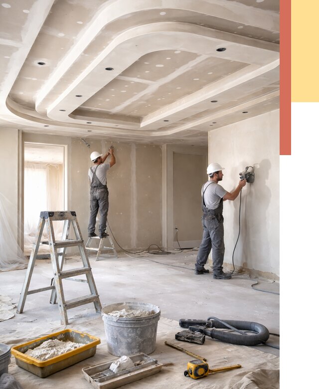 Многоуровневый потолок из гипсокартона в Набережных Челнах от 762 руб. под ключ | ОТДЕЛОЧНИК-Нбр