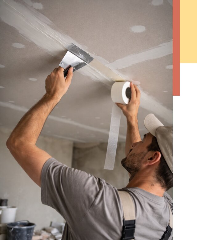 Обработка швов потолка ГКЛ в Набережных Челнах от 7619 руб. под ключ | ОТДЕЛОЧНИК-Нбр