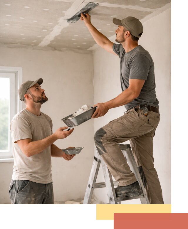 Шпаклевка потолка из гипсокартона в Набережных Челнах качественно и быстро