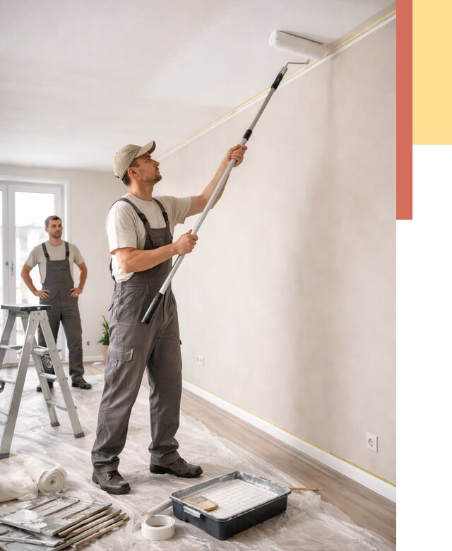 Покраска потолка из гипсокартона в Набережных Челнах от 4571 руб./м2 — услуги под ключ | ОТДЕЛОЧНИК-Нбр