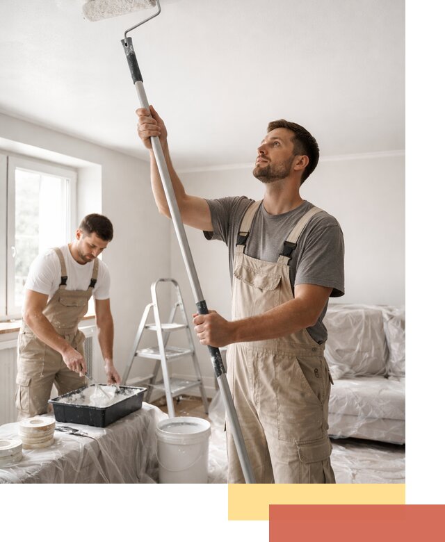 Покраска потолка водоэмульсионной краской в Набережных Челнах