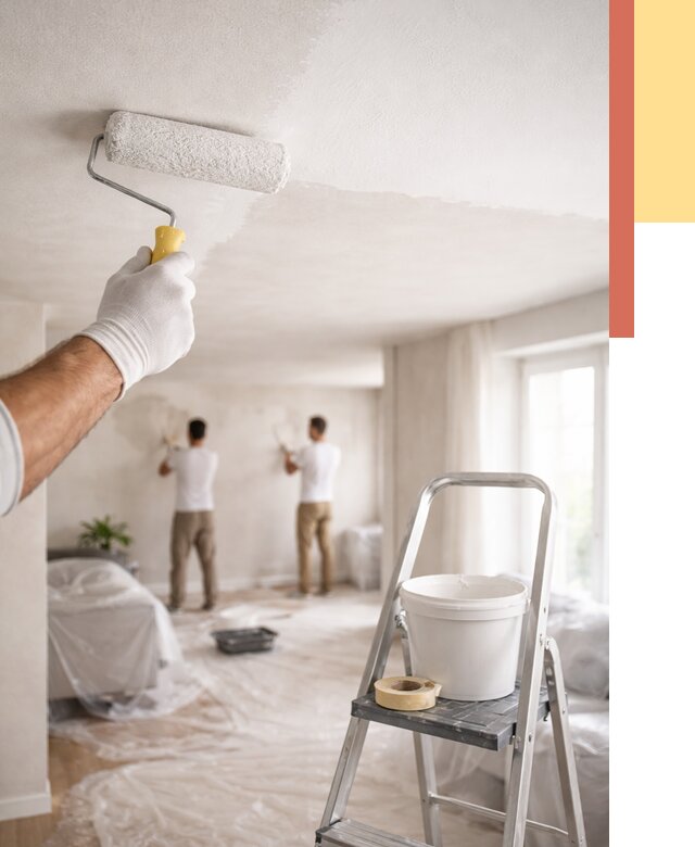 Покраска потолка акриловой краской в Набережных Челнах от 2540 руб. | ОТДЕЛОЧНИК-Нбр