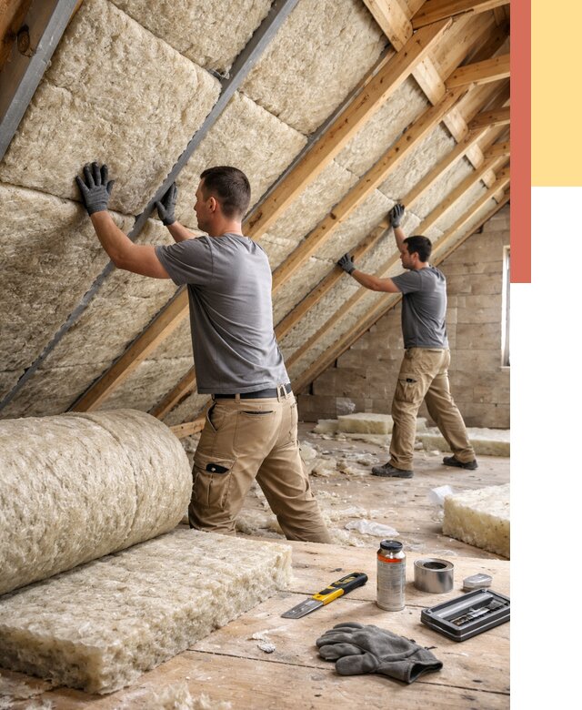 Утепление потолка минватой в Набережных Челнах от 1473 руб. — быстро и недорого | ОТДЕЛОЧНИК-Нбр