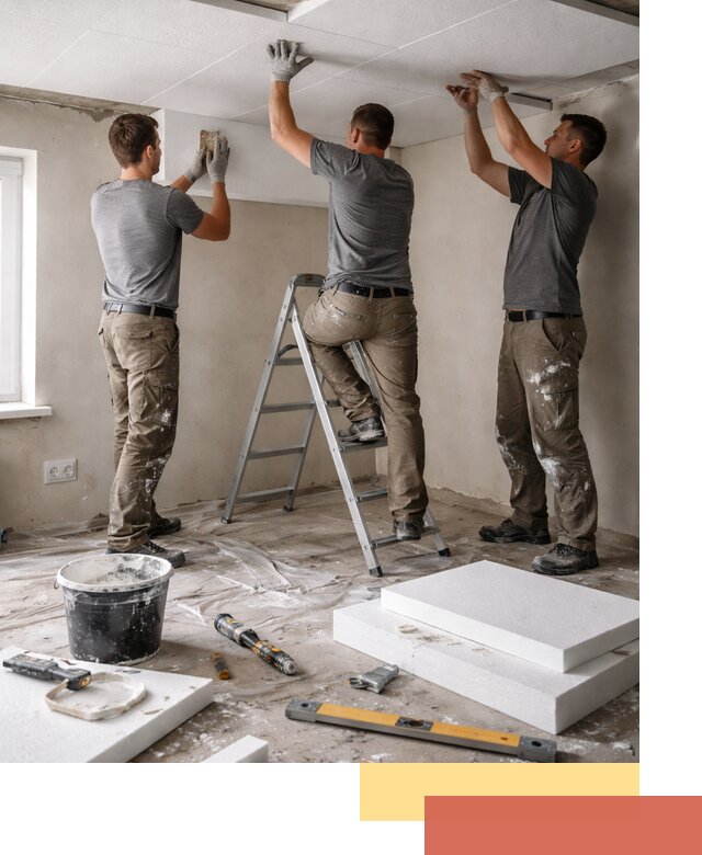 Утепление потолка пенопластом в Набережных Челнах быстро и качественно