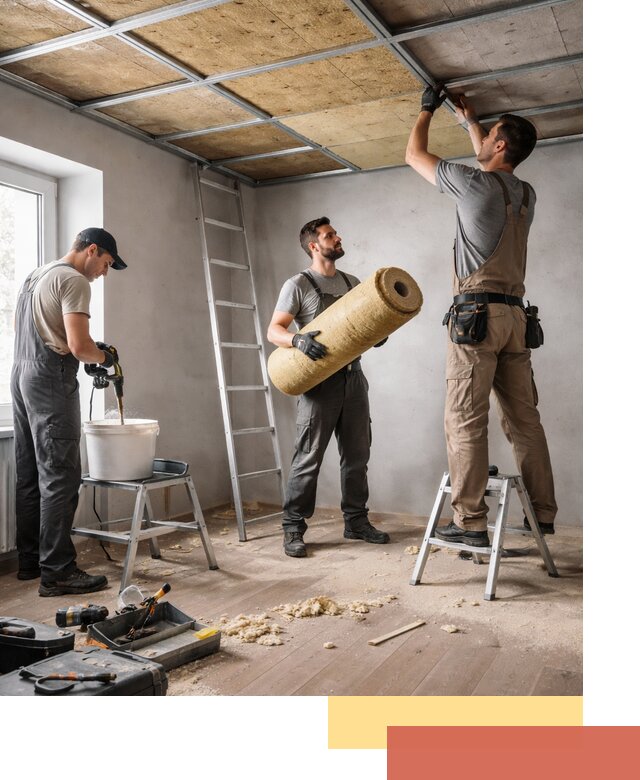 Шумоизоляция потолка в Набережных Челнах: профессиональный монтаж и отделка